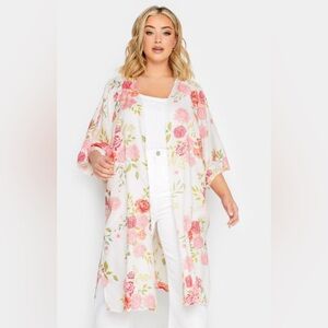 LuLaRoe Sheer Floral “Shirley” Kimono - size medium